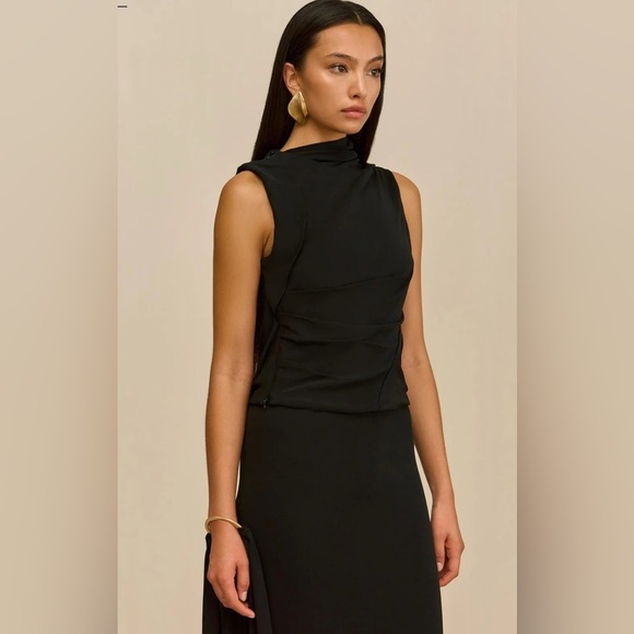 Cult Gaia Christian Black Sleeveless Top size Medium NWT - Picture 3 of 10